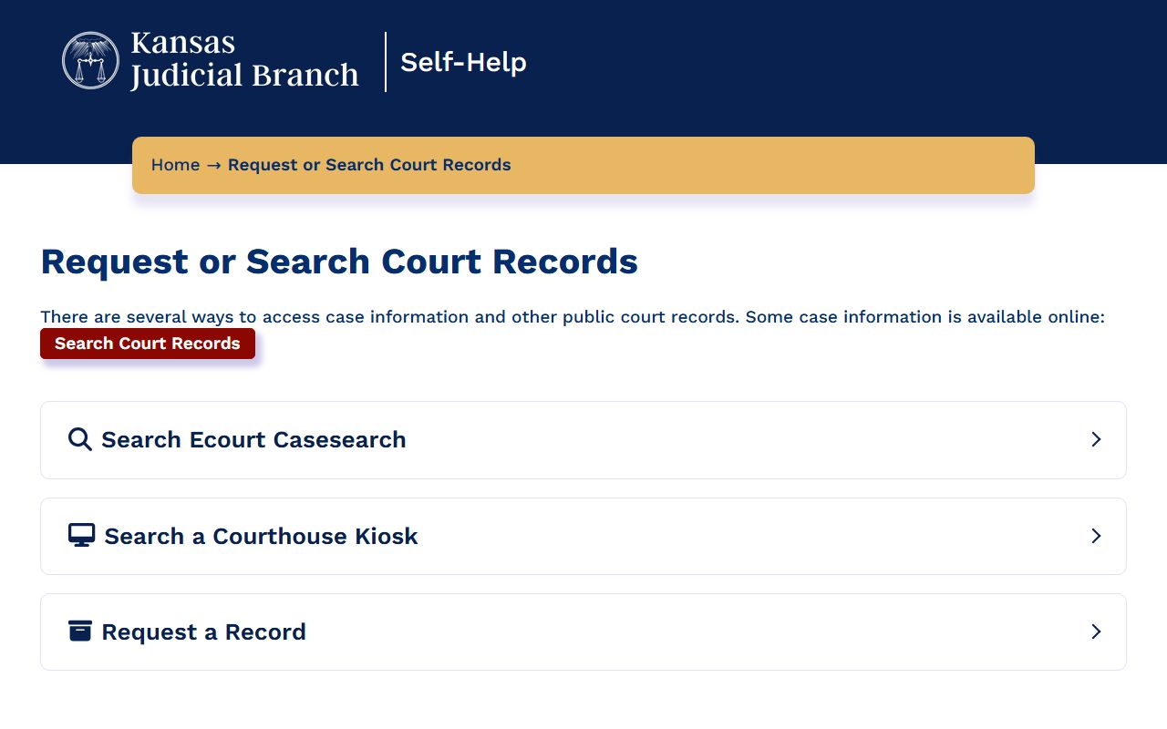 Cheyenne County Clerk of the District Court record request source