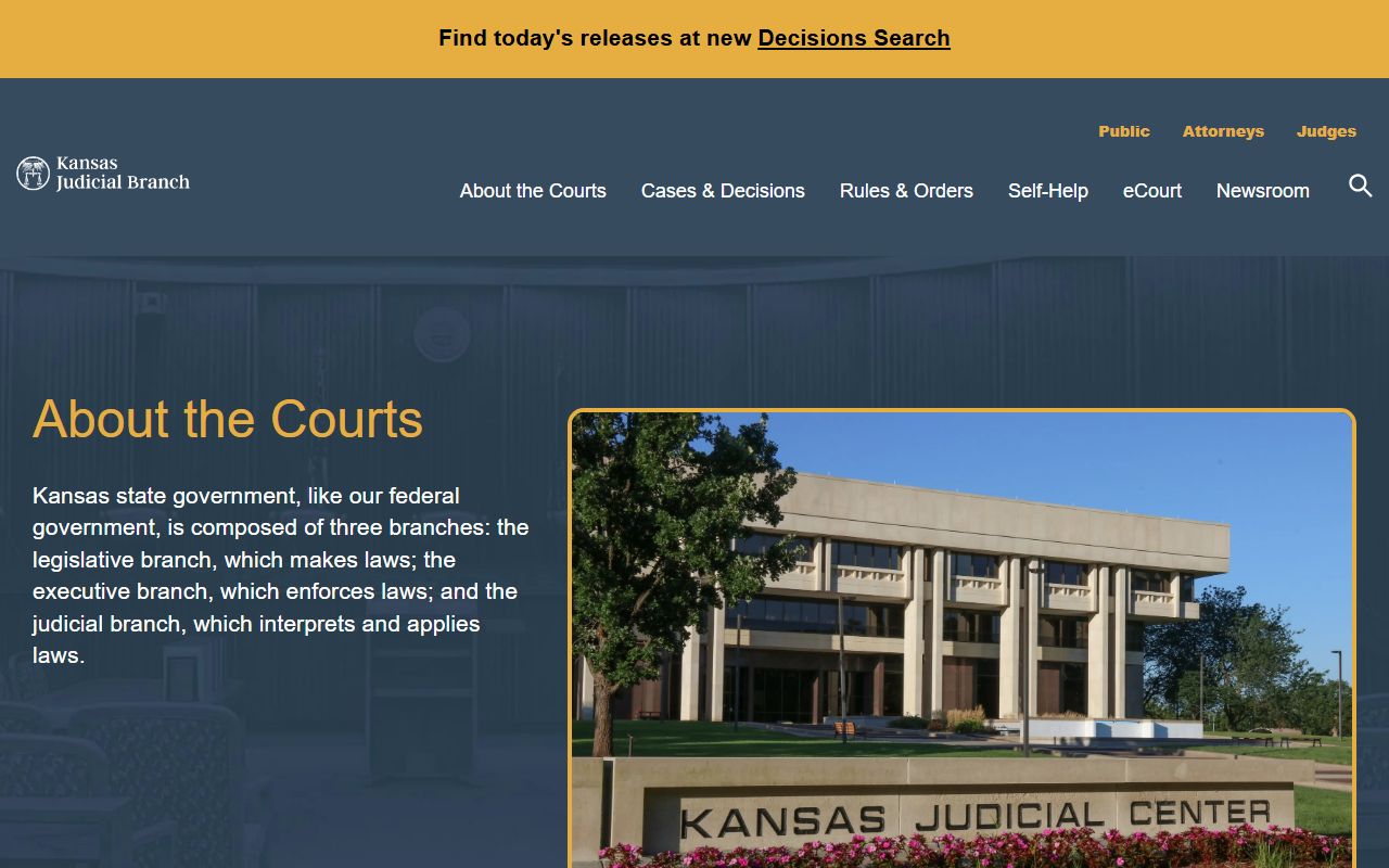 Cheyenne County court dockets Kansas court structure