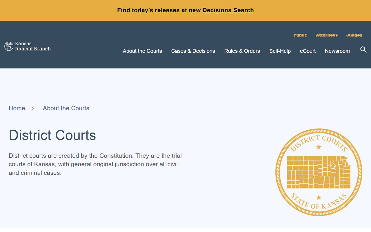 Cheyenne County District Court Kansas district court records source