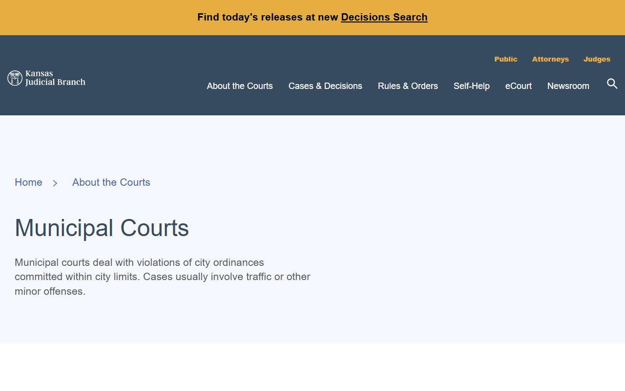 Cheyenne County District Court municipal court record source