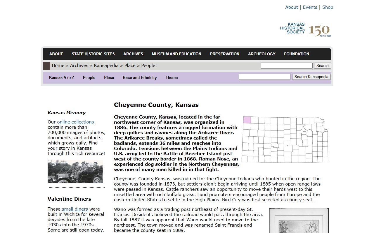 Cheyenne County court records Kansas history source