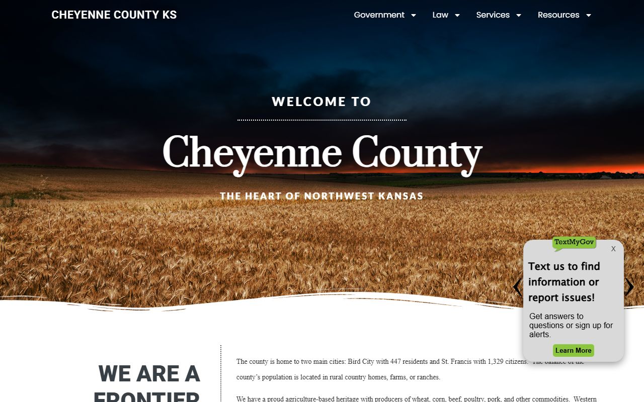Cheyenne County court records official county homepage